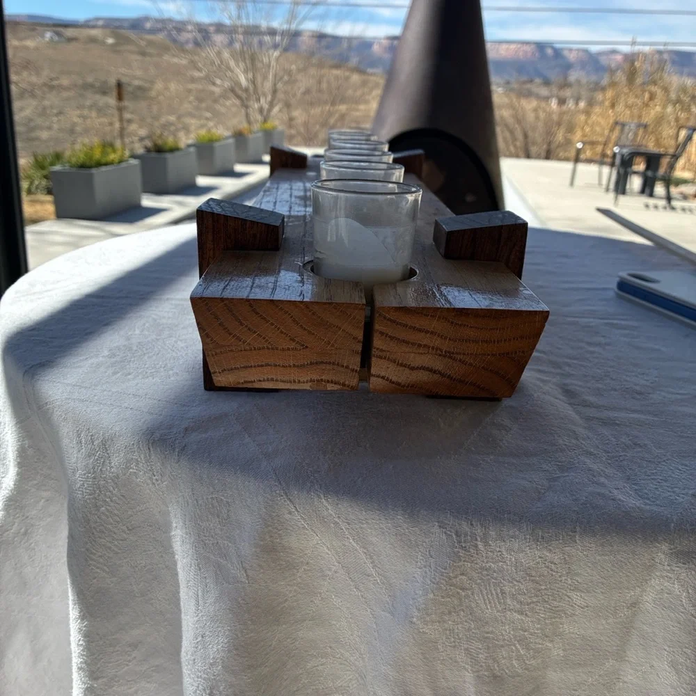 N/A wooden candle